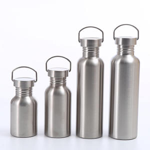 Outdoor 500ml Stainless <b>Steel</b> Tour Double Wall Metal Water <b>Bottle</b> With Leak-proof Handle Lid - Product Image 1