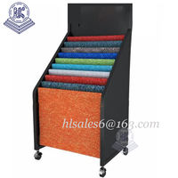 Personnalisé Pliable tissu rouleau supports en métal À La Mode en Gros tapis présentoir