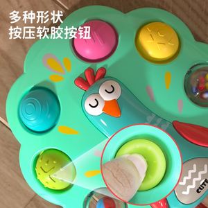 Cubo de Actividades para Bebés, Juguete Educativo Temprano con Botones, Sonidos de Mamá y Bebé, Juguetes Suaves para Entrenamiento de Dedos - Product Image 4