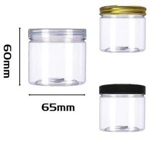Pots de fleurs de thon en plastique PET personnalisés de 3.5g 100ml avec couvercles noirs scellés-contenants d'emballage comestibles en plastique transparent 2oz 4oz Zkittlez - Product Image 6