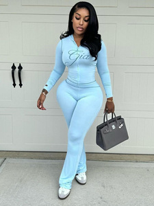 Nuovi Completi Trendy da <span class=keywords><strong>Donna</strong></span>: Giacca Corta con Cappuccio Stampata e Pantaloni, Set Casual a Due Pezzi con Shorts, <span class=keywords><strong>Abbigliamento</strong></span> Femminile - Product Image 5