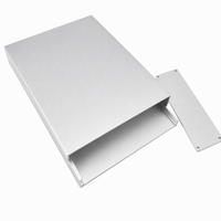 Boîtier de contrôle d'instrumentation électrique 220*178*50mm, type divisé, boîtier de projet PCB en alliage d'aluminium, profil personnalisé, coque IP54