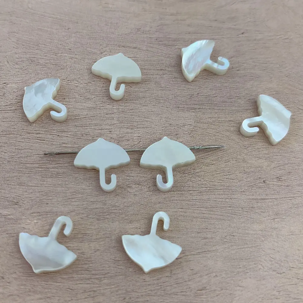 Wholesale Umbrella Shape White Natural Mother of Pearl Shell Beads For Jewelry Making