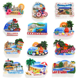 Imán de nevera de resina 3D con diseños de estilos mixtos personalizados al por mayor para diferentes países, imán de nevera de recuerdo turístico - Product Image 3