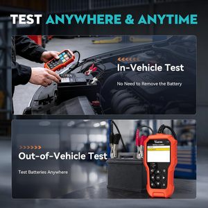 Probador de Baterías de Auto VDIAGTOOL BT500 12V/24V para Baterías VRLA, GEL, <span class=keywords><strong>AGM</strong></span>, EFB, Comprobación de Salud de Baterías de Arranque Sumergidas Regulares 5-3000CCA - Product Image 6