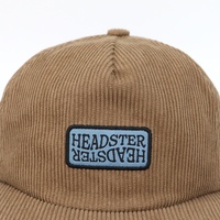 Harga Pabrik Grosir Desain Kustom Topi Katun Pria Musim Dingin Patch Tenun Corduroy Gorras Berkualitas Tinggi 5 Panel Snapback Caps