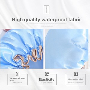 Gorro de Ducha Desechable Suave para Mujer, de Doble Capa, Elástico e Impermeable, de PEVAC, para Uso Doméstico - Product Image 4