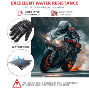 Gants de <span class=keywords><strong>moto</strong></span> imperméables et coupe-vent pour hommes et femmes, compatibles avec les écrans tactiles, pour la conduite hivernale et le motocross - Product Image 6