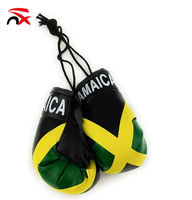 Porte-clés mini-gants de boxe personnalisés drapeau haïtien, très demandés, pour voitures