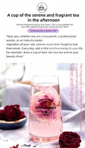 Yunnan liofilizado Mohong Rose-extracto de planta de alimentos Rose Tea Flower Gift Packing Blooming Tea - Product Image 6