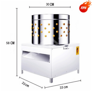 Machine à épiler les poulets, épileuse de volailles avec système d'eau, haute capacité, 15 poulets par lot - Product Image 3