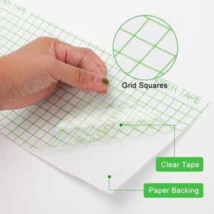 Rouleau de ruban de <span class=keywords><strong>papier</strong></span> de <span class=keywords><strong>transfert</strong></span> de vinyle transparent auto-adhésif de vinyle de coupe résistante pour ruban de <span class=keywords><strong>transfert</strong></span> de camée de <span class=keywords><strong>silhouette</strong></span> de vinyle de pointe - Product Image 2