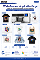 Digitale DTG-printer voor kledingbedrukking, hoogwaardige T-shirtprinter met witinkt-circulatiesysteem