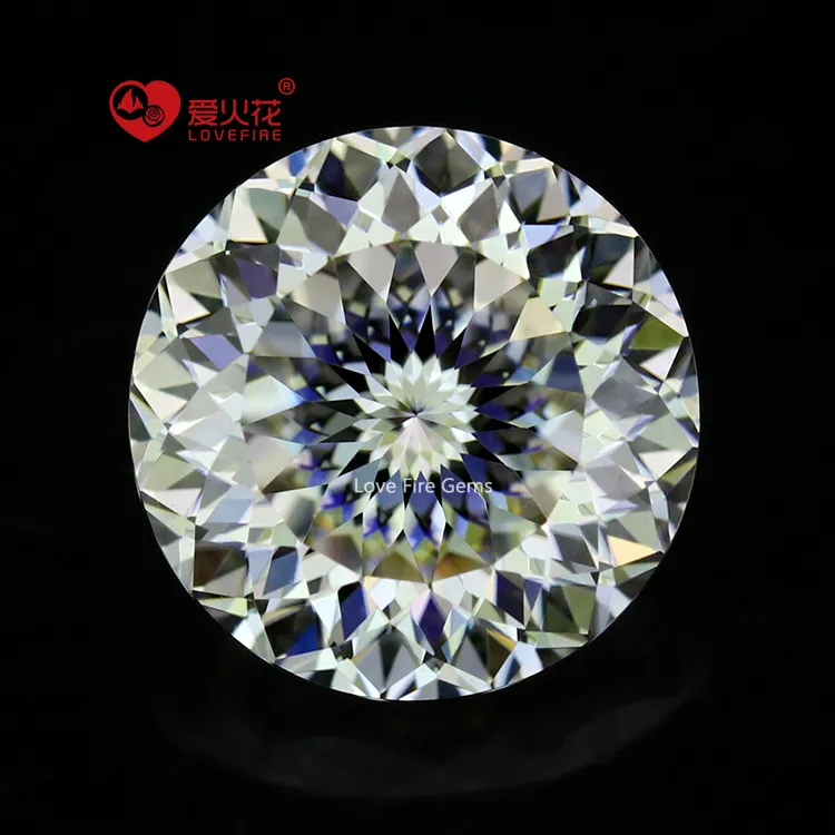 Lab dibuat longgar moissanite bulat burung sarang memotong warna GH Harga vvs per karat moissanite