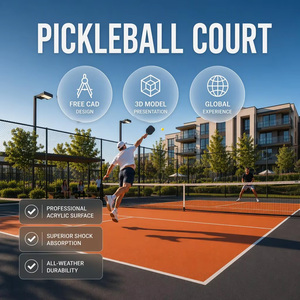 Suelo para Cancha de Pickleball Interior y Exterior para Clubes Deportivos, Escuelas y Comunidades, Superficie Acrílica Antideslizante, 44x20 pies, 60x30 pies - Product Image 1