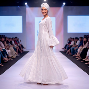 Vestidos Maxi Blancos de Estilo Africano de Alta Calidad y Lujo, con Bordado de Encaje, Mangas Largas Tipo Obispo, Ecológicos, para Ocasiones Especiales - Product Image 3