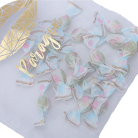 Emballage transparent de haute qualité Organza Cordon Bonbons Bijoux Sac en maille Conception personnalisée Logo Réutilisable sac cadeau en organza transparent