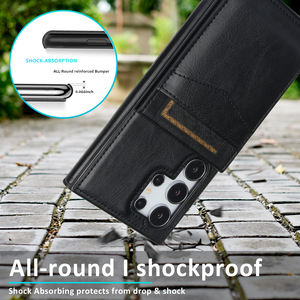 <span class=keywords><strong>Funda</strong></span> de Teléfono Tipo Cartera de Cuero PU de Lujo para Negocios S25 <span class=keywords><strong>Ultra</strong></span> con Ranura para Tarjetas para Samsung <span class=keywords><strong>Galaxy</strong></span> S24 S25 <span class=keywords><strong>Ultra</strong></span>, <span class=keywords><strong>Funda</strong></span> Protectora con Soporte Plegable - Product Image 4