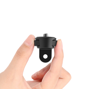 Adaptador de cámara deportiva Vrig compatible con trípode X4, adaptador de doble horquilla GoPro de cuarto de vuelta, accesorios X5socket3, base de 1/4 - Product Image 1