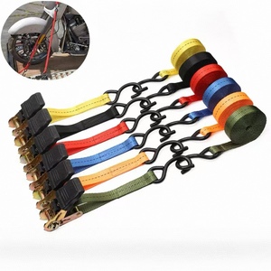 Correa de Amarre con Trinquete de 1 Pulgada y Ganchos Dobles en S, Capacidad de Carga de 1000 kg, para Asegurar Carga en Camiones - Product Image 5