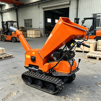Broyeur de bois 100 mm, moteur à essence 6,5 CV, broyeur à tambour sur chenilles, tout-terrain, transmission 3F+1R, démarrage par lanceur