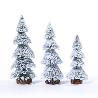 Mini sapin de Noël en cèdre en forme de tour de 15 à 30 cm, nouvelle décoration floquée pour la scène de Noël