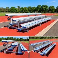 Tribune mobile autoportante en aluminium et acier pour sièges de stade, idéale pour les lieux sportifs intérieurs et extérieurs