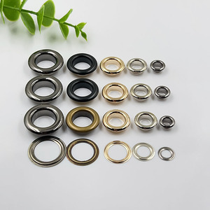 Móc khuy kim loại đồng thau đánh bóng hình tròn 5mm 10mm dùng cho rèm, áo quần, giày, mũ, túi xách, phụ kiện - Product Image 2