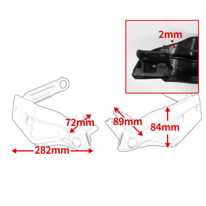 XXUN Phụ Tùng Xe Máy <span class=keywords><strong>Handguard</strong></span> Handlebar Hand Shield Protector Đối Với Honda CRF 1100L Châu Phi Twin Adventure Thể Thao 2020 2021 - Product Image 6