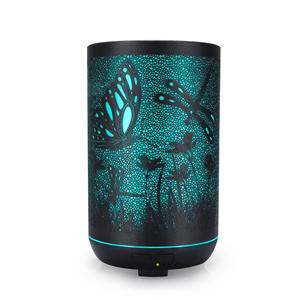 Butterfly Pattern Aroma Diffuser 300ml Mini Humidifier Night <b>Light</b> With <b>Timer</b> <b>For</b> Home Office Use - Product Image 2