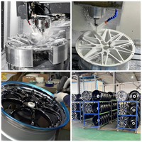 Jantes forgées concaves profondes à 5 branches en or mat, 17-22 pouces, 5 trous, PCD personnalisé, déport J, moyeu monobloc sport JDM en 6061-T6