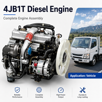 Moteur diesel SCDC ISU 4JB1T 4 temps 4 cylindres, turbocompressé, refroidi par eau, avec chemise de cylindre humide, pour camionnettes et pick-up légers.