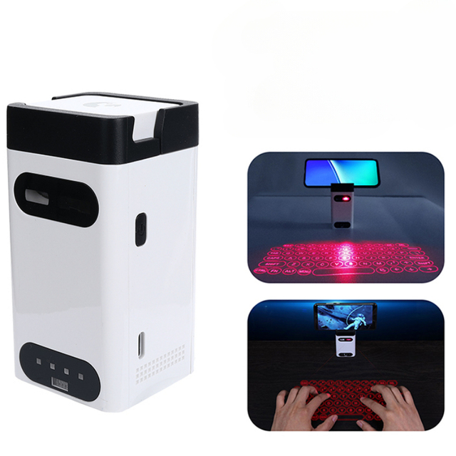 New Fashion Magnetic Mini Virtual Laser Keyboard USB Portable Wireless Projection for Smartphones and Laptops