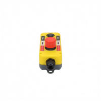 Unité manuelle T-2W pour hayon élévateur, boîtier de commande 3 trous, 1 bouton d'arrêt d'urgence jaune, produits industriels, longue durée de vie, haute qualité, 2NO 1NC