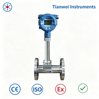 High Precision Vortex Shedding Flow Meter Digital Steam Air Liquid Flow Transmitter For Industry