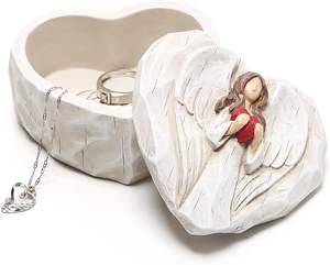 Shunxu оптовая продажа, смола, сердце, ангел, статуэтка на память, безделушка - Product Image 5