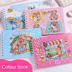 Kidsren <span class=keywords><strong>A5</strong></span> xách tay màu nước màu cuốn sách xoắn ốc ràng buộc vẽ tay phác thảo cho mẫu giáo bán buôn văn phòng phẩm - Product Image 1