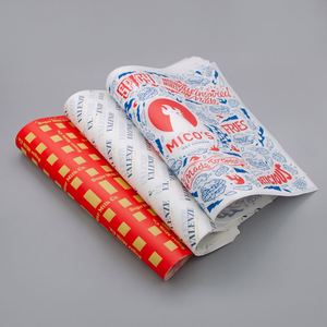 Custom Logo Printed Greaseproof Fluorescent Free <b>Non</b> <b>Stick</b> Food Wrapping 40g Baking Paper Greaseproof Paper - Product Image 3