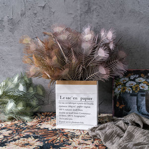 Bouquet de Plumes de Paon Artificielles CallaFloral, Bourgogne, Café, Vert, Jaune Foncé, Plastique, Décoration Intérieure - Product Image 1