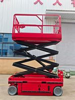 Plateforme de travail élévatrice hydraulique autopropulsée à ciseaux robuste pour la construction
