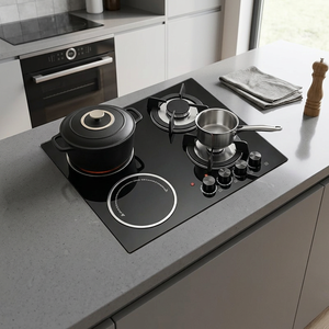 Estufa de <span class=keywords><strong>Gas</strong></span> de Dos Quemadores para el Hogar, Ahorro de Energía, Encendido por Pulsador, <span class=keywords><strong>Cocina</strong></span> de <span class=keywords><strong>Gas</strong></span> de Alta Eficiencia, Estufa de <span class=keywords><strong>Gas</strong></span> Integrada para Encimera - Product Image 5