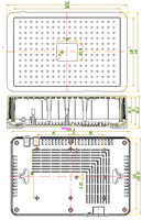 Boîtier BAHAR ENCLOSURE, boîtes de projet électroniques de haute technologie, panneau de commutation supérieur, boîtier de bureau, BDC 30004