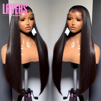 Perruque Lace Front HD 13x4 en Cheveux Humains, Densité 200%, 100% Cheveux Naturels, Perruque Frontale HD Complète Sans Colle, Cheveux Vierges Bruts