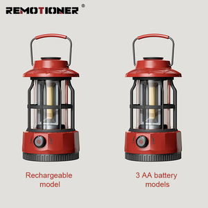 Có thể sạc lại retro kim loại cắm trại Đèn lồng Led Battery Powered đèn đèn với treo xử lý - Product Image 5