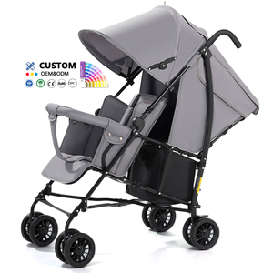 Poussettes pour bébés. Poussette <span class=keywords><strong>double</strong></span> pour bébé, poussette multifonctionnelle portable, poussette pliable pour jumeaux, <span class=keywords><strong>chariot</strong></span> pour bébé - Product Image 4