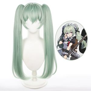 Perruque <span class=keywords><strong>de</strong></span> cosplay Ainizi <span class=keywords><strong>de</strong></span> 75 cm <span class=keywords><strong>de</strong></span> long, double queue <span class=keywords><strong>de</strong></span> <span class=keywords><strong>cheval</strong></span>, vert clair, Corin Wickes, <span class=keywords><strong>de</strong></span> Zenless Zone Zero pour femmes - Product Image 1