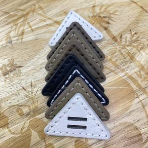 Khâu ốc vít cho may mặc & Hành lý trang trí tam giác cổ điển đầy màu sắc <span class=keywords><strong>2</strong></span> lỗ PU da nút PU da bao phủ nút - Product Image 2