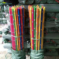 Venta al por Mayor de Palos de Escoba de Madera Recubiertos de PVC con Diseño de Panda de Dibujos Animados, Longitud de 100 cm, 120 cm, 150 cm, Diámetro de 2.5 cm, 2.2 cm
