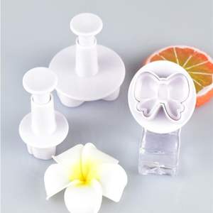 Lixsun 3 pièces ensemble bricolage gâteau Biscuit décoration outil nœud <span class=keywords><strong>papillon</strong></span> cravates Cookie Fondant Embosser gâteau plongeur Cutter - Product Image 6