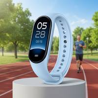 Reloj Inteligente UK8 M9 Cuadrado con Correa de Silicona, Resistente al Agua IP67, Pantalla Táctil TFT, Monitor de Actividad Física, Monitor de Frecuencia Cardíaca, Monitor de Sueño